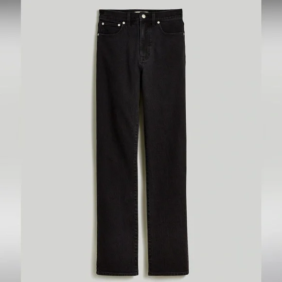 Madewell Black Straight-Leg Jeans - Picture 5 of 12